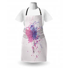 Grunge Moth Dragonfly Apron