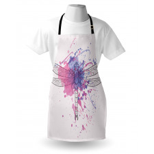 Grunge Moth Dragonfly Apron