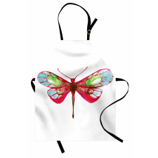 Watercolor Dragonfly Apron