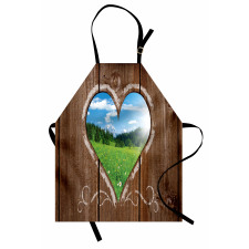 Farm House Chalk Heart Apron