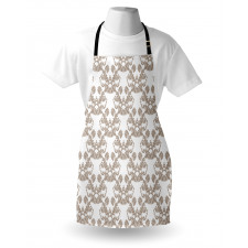 Rococo Flowers in Taupe Apron