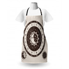 Zodiac Sun Moon Apron