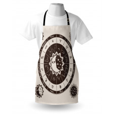 Zodiac Sun Moon Apron