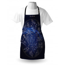 Antique Sky Map Apron