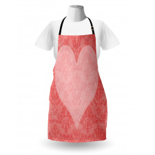 Pink Heart Damask Apron