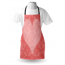 Pink Heart Damask Apron