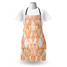 Triangular Grid Artwork Apron