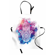 Watercolor Hamsa Art Apron