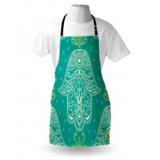 Hamsa Pattern Daisies Apron