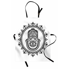 Hamsa Mandala Shape Apron