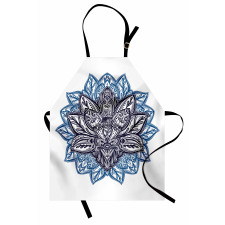 Boho Lotus Flower Apron