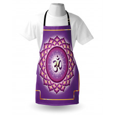 Ruhani Mutfak Önlüğü Mor Mandala Çiçeği