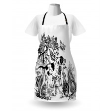 Dogs in Forest Apron