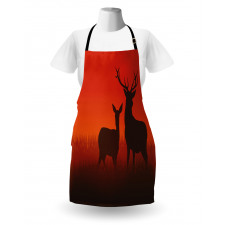 Deer Doe Autumn Apron