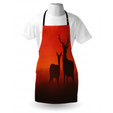 Deer Doe Autumn Apron