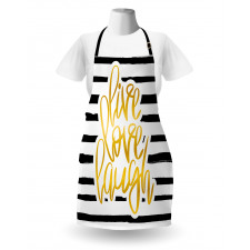 Stripes Text Apron