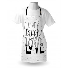 Words Hipster Apron