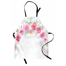 Floral Wreath Peony Apron