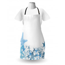 Blue Sea Animals Apron