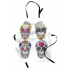 Mexican Skulls Set Apron