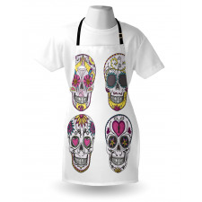 Mexican Skulls Set Apron