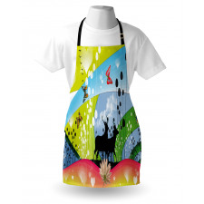 2 Reindeer in Spring Apron