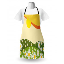 Daisy Flower Field Sun Apron