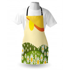 Daisy Flower Field Sun Apron