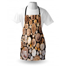 Wooden Logs Oak Tree Apron