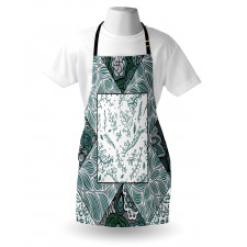 Leaves Chevron Flower Mix Apron