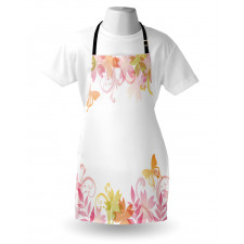 Floral Spring Wreath Apron