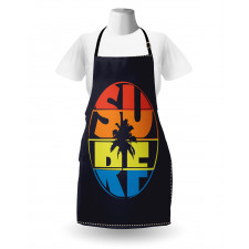 Surf Rainbow Colors Palm Apron