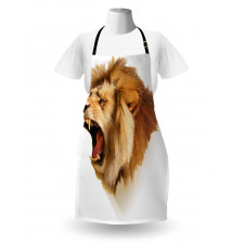 Roaring Fierce Lion Head Apron