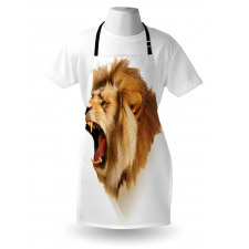 Roaring Fierce Lion Head Apron