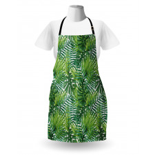 Tree Leaves Watercolor Apron