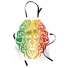 Colorful Lion Portrait Apron