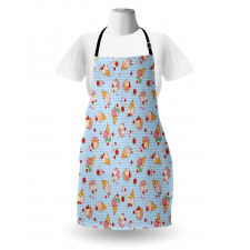 Checkered Tartan Motif Apron