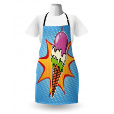 Retro Cone Dots Apron