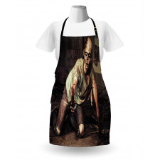 Scary Bloody Man Apron