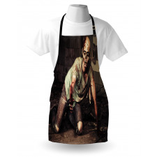 Scary Bloody Man Apron