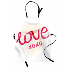 Heart Letters Love Apron