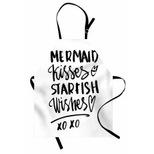 Mermaid Kiss Starfish Words Apron