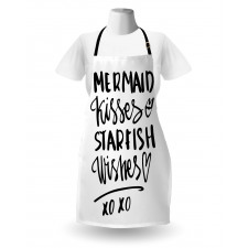 Mermaid Kiss Starfish Words Apron