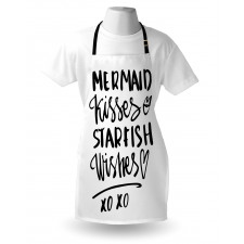 Mermaid Kiss Starfish Words Apron