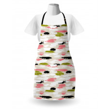 Thick Brushstrokes Stripes Apron