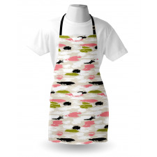 Thick Brushstrokes Stripes Apron