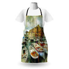 Boats in Naples Apron