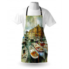 Boats in Naples Apron