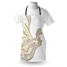 Floral Horse Galloping Apron