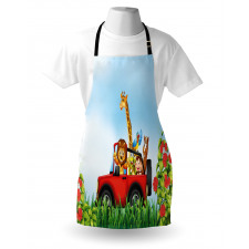 Cartoon Wildlife Animals Apron